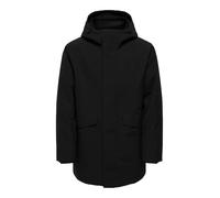 ONLY & SONS Onsenrico - Parka da Uomo Impermeabile Elasticizzato Otw, Colore Nero, M, Nero, M