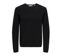 Only & Sons Onseric Reg 12 Struc Crew Knit Maglione Lavorato a Maglia, Uomo, Nero, L