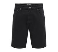 Only & Sons - ONSFADE BLACK 9087 TAI DNM SHORTS NOOS Nero - Abbigliamento - Taglia L L Nero