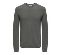 ONLY & SONS Onsfelix Reg 12 Crew Knit Noos, Castor Gray, XS Uomo