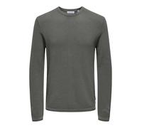 Only & Sons Onsfelix Reg 12 Crew Knit Noos Maglione Lavorato a Maglia, Grigio castore Dettaglio: Melange, S Uomo