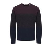 ONLY & SONS Onsfelix Reg 12 Crew Knit Noos, Port Royale, L