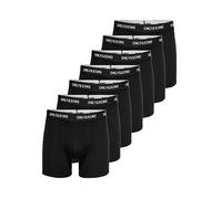 ONLY & SONS Onsfitz Solid Black Trunk da Uomo, Confezione da 7, Black/Detail:Black Waist & White Logo, XS