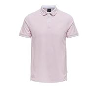 ONLY & SONS Onsfletcher Life Slim SS Polo Noos, Zephyr/Detail:Melange, XS Uomo