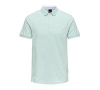 ONLY & SONS Onsfletcher Slim SS Polo Noos, Yucca/Dettagli: Melange, XL Uomo