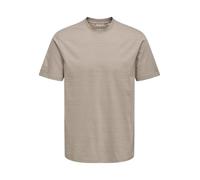 ONLY & SONS - T-shirt vestibilità comoda tortora a righe-Neutro L