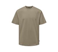 ONLY & SONS Onsfred Life RLX SS Tee Noos - Maglietta da Uomo, Desert Tortora, S