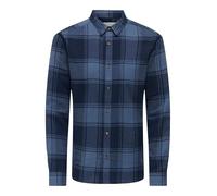 ONLY & SONS Onsgudmund LS Checked Shirt Noos, Blazer Blu Marine, XXL