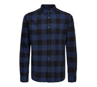 ONLY & SONS Onsgudmund LS Checked Shirt Noos Camicia, Multicolore (Dress Blues), X-Small Uomo