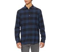 ONLY & SONS Onsgudmund LS Checked Shirt Noos Camicia, Multicolore (Dress Blues), XX-Large Uomo