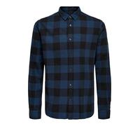 ONLY & SONS Onsgudmund LS Checked Shirt Noos Camicia, Multicolore (Dress Blues), Large Uomo