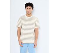Only & Sons - ONSIAN REG SS STRIPE STRUCT TEE Beige - Abbigliamento XL Beige