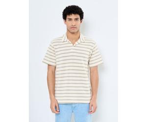 Only & Sons - ONSIAN REG STRIPE STRUCT SS RESORT POLO Beige - Abbigliamento S Beige