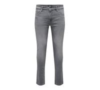 ONLY & SONS Onsloom Slim One Lmgd 8265 Mat DNM Noos Jeans Fit, Denim Grigio Chiaro, 33W x 32L Uomo