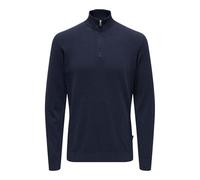 ONLY & SONS Onsloui Reg 12 Mel Half Zip Knit Noos, Abito Blues, S