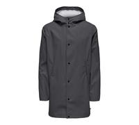 ONLY & SONS Onsluca Rain Coat Otw Impermeabile, Gessato Grigio, XXL Uomo