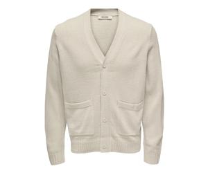 ONLY & SONS - Onsmajor Knit Cardigan - - Knitwear - Uomo - Grigio - L