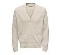 Only & Sons Onsmajor RLX Cardigan Knit da Uomo, Rivestimento Argento., M