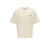 ONLY & SONS Onsmalik Jims Ovs S Tee, Bianco Antico, XL