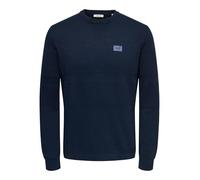 ONLY & SONS Onsmalik Reg 12 Pinaple Crew Knit, Blazer Blu Marine, L
