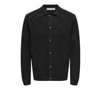 ONLY & SONS Onsmap Life Reg Cardigan Knit, Nero, XL