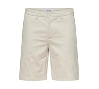 Only & Sons ONSMARK 0011 Cotton Linen Shorts Noos, Pantaloncini Chino Uomo, Silver Lining,
