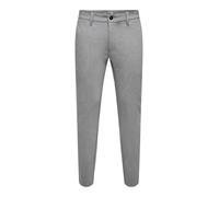 ONLY & SONS ONSMARK Pant Stripe GW 3727 Noos Pantaloni, Melange Grigio Chiaro, 33/30 Uomo