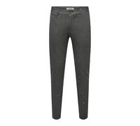 Only & Sons Onsmark Slim Check 020960 Pant Noos 020960-Pantaloni, Nero, 38W x 32L Uomo