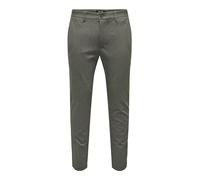 ONLY & SONS Onsmark Slim Herringbone 2911 Pant Noos 2911-Pantaloni a Spina di Pesce, Teak, 38W x 34L Uomo