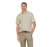 ONLY & SONS Onsmax Life Reg SS Stitch Tee Noos T-Shirt, Pelican, L Uomo