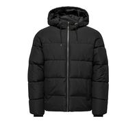 ONLY & SONS Onsmelvin Life-Giacca con Cappuccio Trapuntata, Nero, XXL Uomo