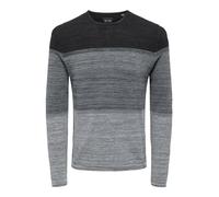 ONLY & SONS Onspanter Reg 12 Struc Crew Knit Noos Maglione Lavorato a Maglia, Medium Grey Melange 2, M Uomo