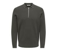 Only & Sons Onsphil Reg 12 Half Zip Polo Knit Noos Onsphil Reg 12 - Polo con Mezza Zip Uomo (Pacco da 1)
