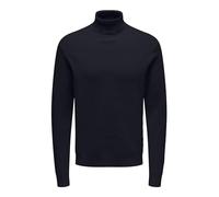 ONLY & SONS Onsphil Reg 12 Struc Roll Neck Knit Noos Maglione, Navy Scuro, XL Uomo