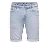 ONLY & SONS Onsply Jog LBD 0023 ANA DNM Shorts Noos Pantaloncini di Jeans, Mix Blu Chiaro, L Uomo