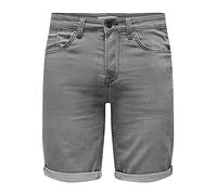 ONLY&SONS ONSPLY Life Reg GR Jog SHO PK 8583 Noos Pantalocini, Grigio Denim, X-Large Uomo