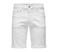 ONLY & SONS Onsply White 9297 Azg DNM Shorts Pantaloncini, Bianco, XL Uomo
