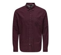 Only & Sons Onsroad Life Reg Melange LS Camicia da Uomo a Maniche Lunghe, Fudge, S