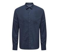 Only & Sons Camicia 'ONSRoad' navy, Taglia L