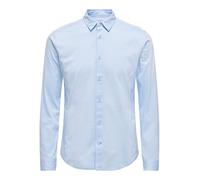 Only & Sons ONSROBIN Button Under LS Stretch Shirt, Blu di Cachemire, M