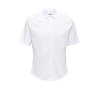 Only & Sons Camicia Onsrobin Button Under maniche corte stretch Bianco S Uomo