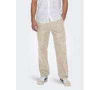 Only & Sons - ONSSINUS LOOSE 0007 COT LIN PANT NOOS Grigio - Abbigliamento L Grigio