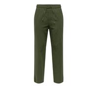 ONLY & SONS Onssinus Loose 0007 COT Lin Pant Noos Pantaloni in Lino, Olive Night, XXL Uomo