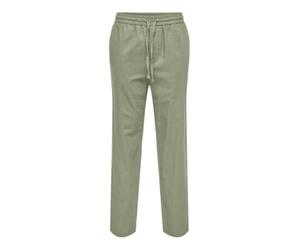 ONLY & SONS Onssinus Loose 0007 COT Lin Pant Noos Pantaloni in Lino, tè, L Uomo