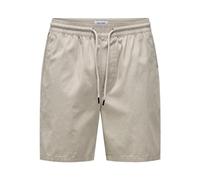 ONLY & SONS Onstell Life 0119 Pantaloncini Noos Felpati, Rivestimento Argento, L Uomo