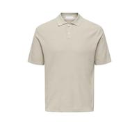 ONLY & SONS Onstony Reg 12 SS Waffle Polo Knit, Stregata dalla Luna, M Uomo