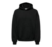 ONLY & SONS Onsturner VTG-Felpa con Cappuccio Cbo Noos, Nero, M Uomo