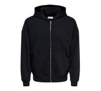 Only & Sons Felpa oversize con cappuccio Onsturner VTG con zip Uomo Nero S