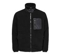 Only & Sons Onstyro Padded Sherpa Jacket Noos, Black, M