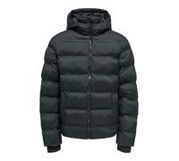 ONLY & SONS Onsunion Seamles Life Hood Puffer Jacket, Nero, S Uomo